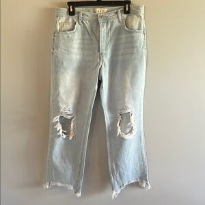 We The Free - Light Blue Distressed Women's Jeans